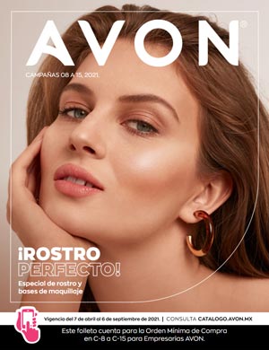 Avon Folleto Rostro y Bases de maquillaje Campañas 8 a 15, 2021 descargar PDF